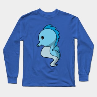 A Cute Seahorse Long Sleeve T-Shirt